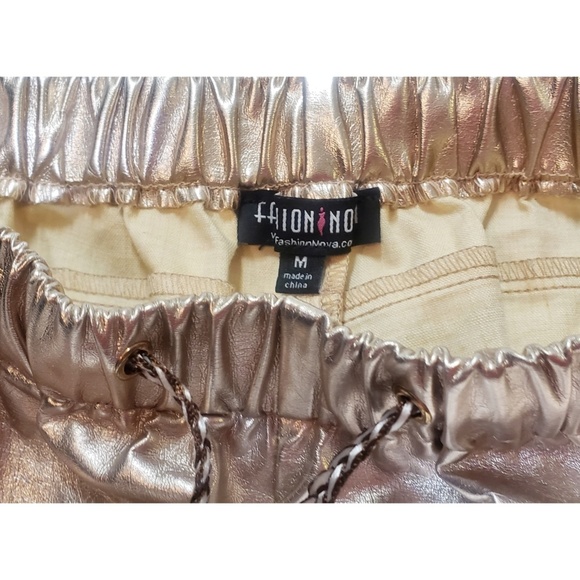 Fashion Nova Metallic Shorts - Picture 4 of 6
